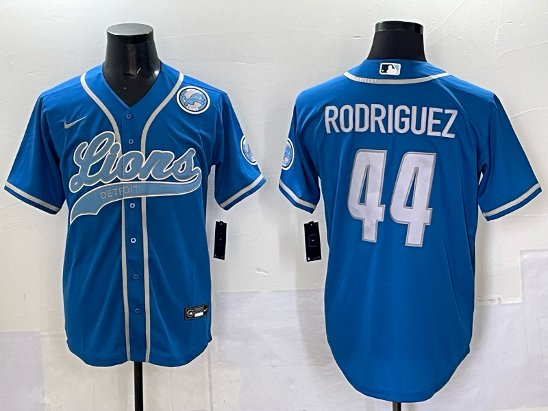 Men 2025 Detroit Lions 44 Rodriguez blue 2025 Nike Limited NFL Jersey 005